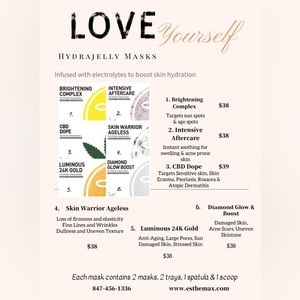 Esthemax professional hydrajelly masks